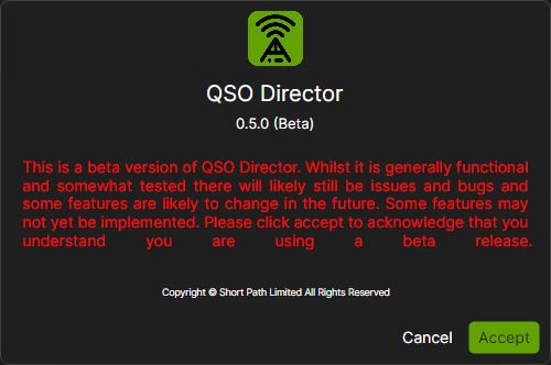 QSO Director Beta Notification