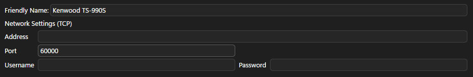 QSO Director Rig Control Setup Network Settings