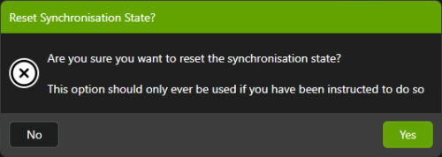 Wipe Log Reset Sync State